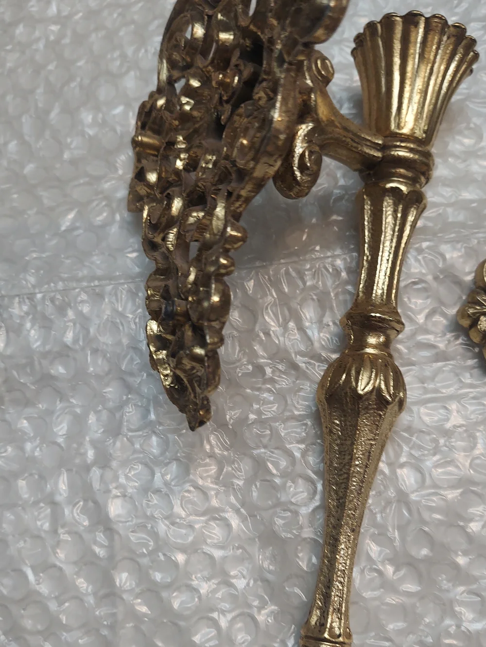 Set Of Cast Metal Sconces